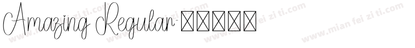 Amazing Regular字体转换